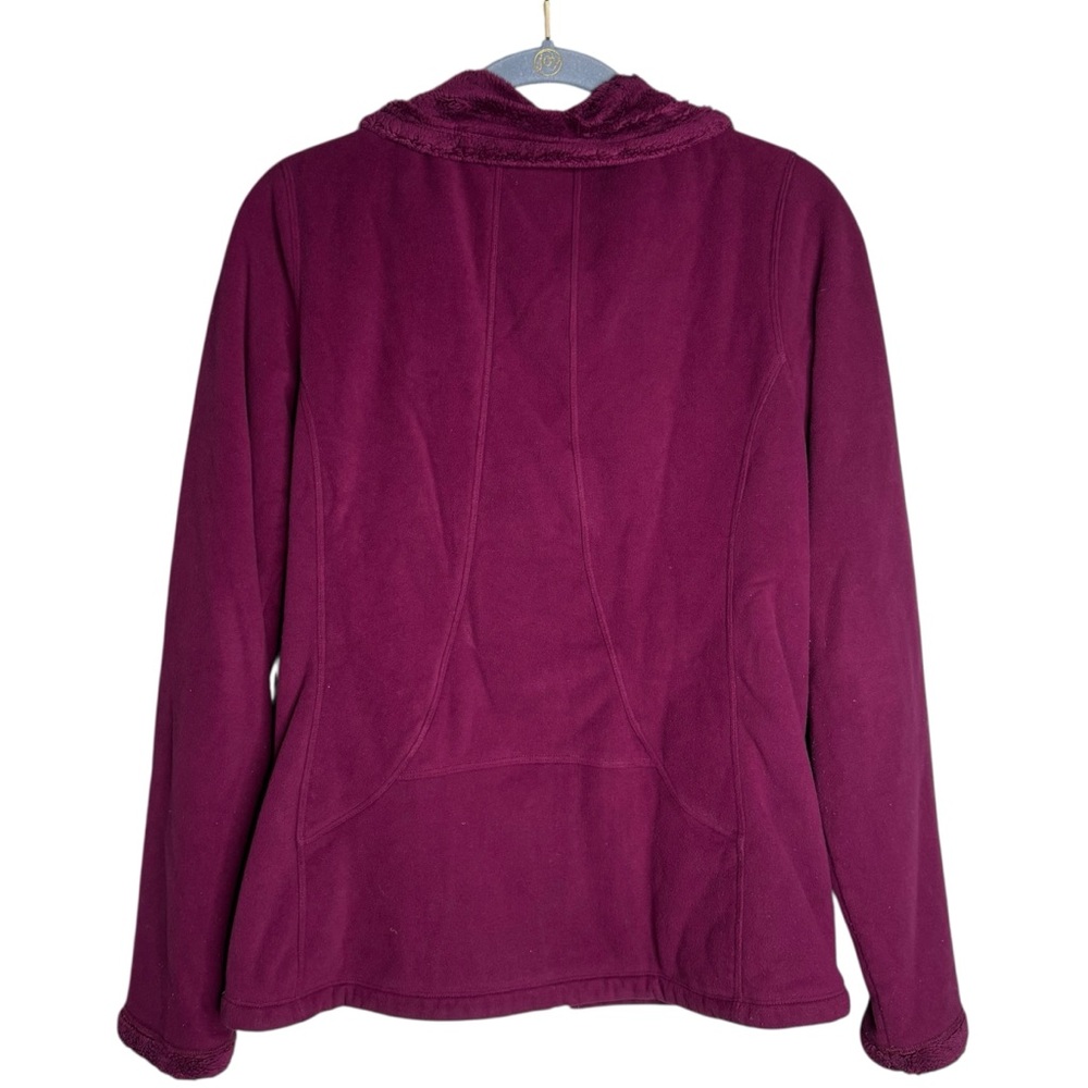 The North Face morning glory fleece jacket purple zip up coat women’s size small - Picture 3 of 7